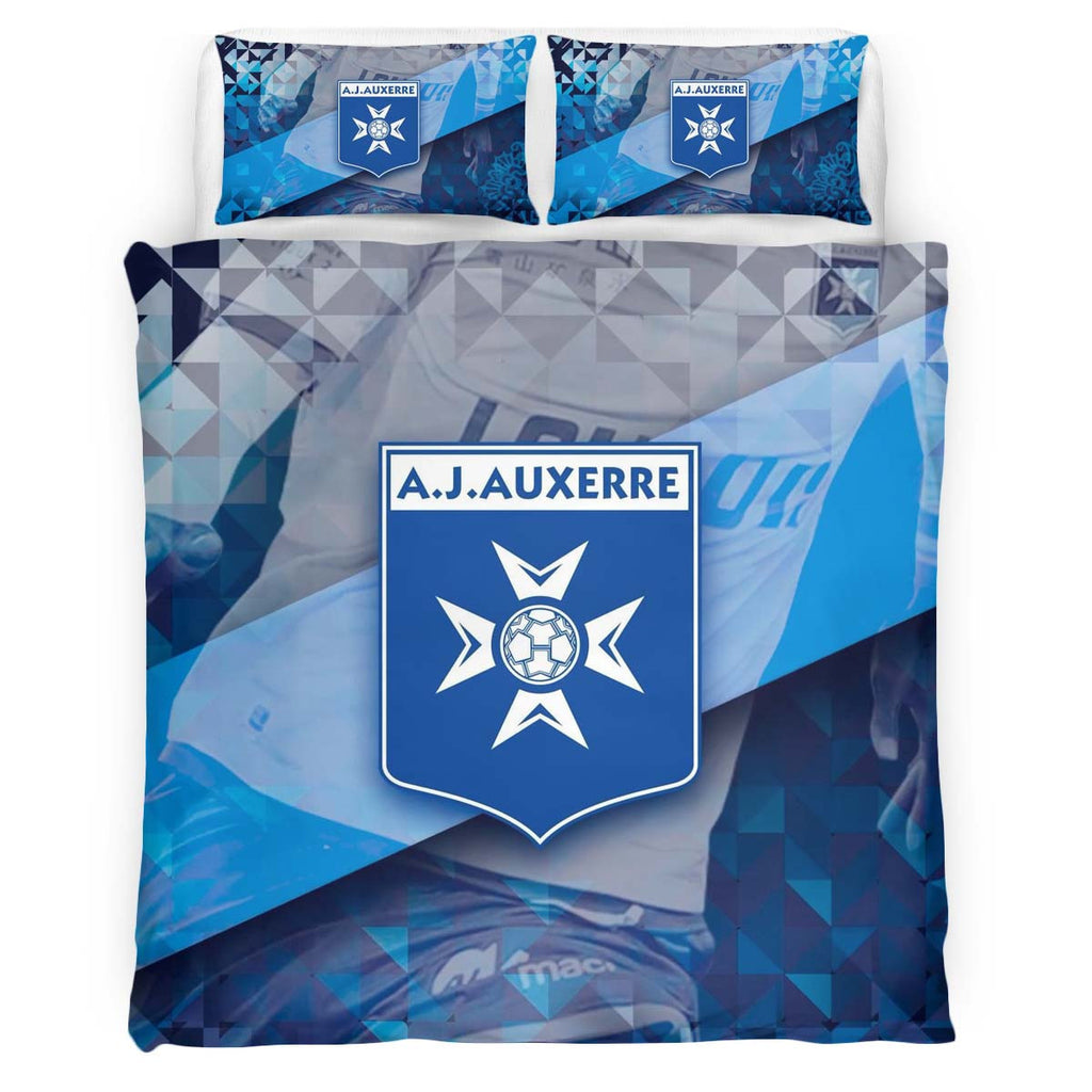 Housse De Couette AJ Auxerre French Football Teams 05 Parure de lit Ensemble De Literie