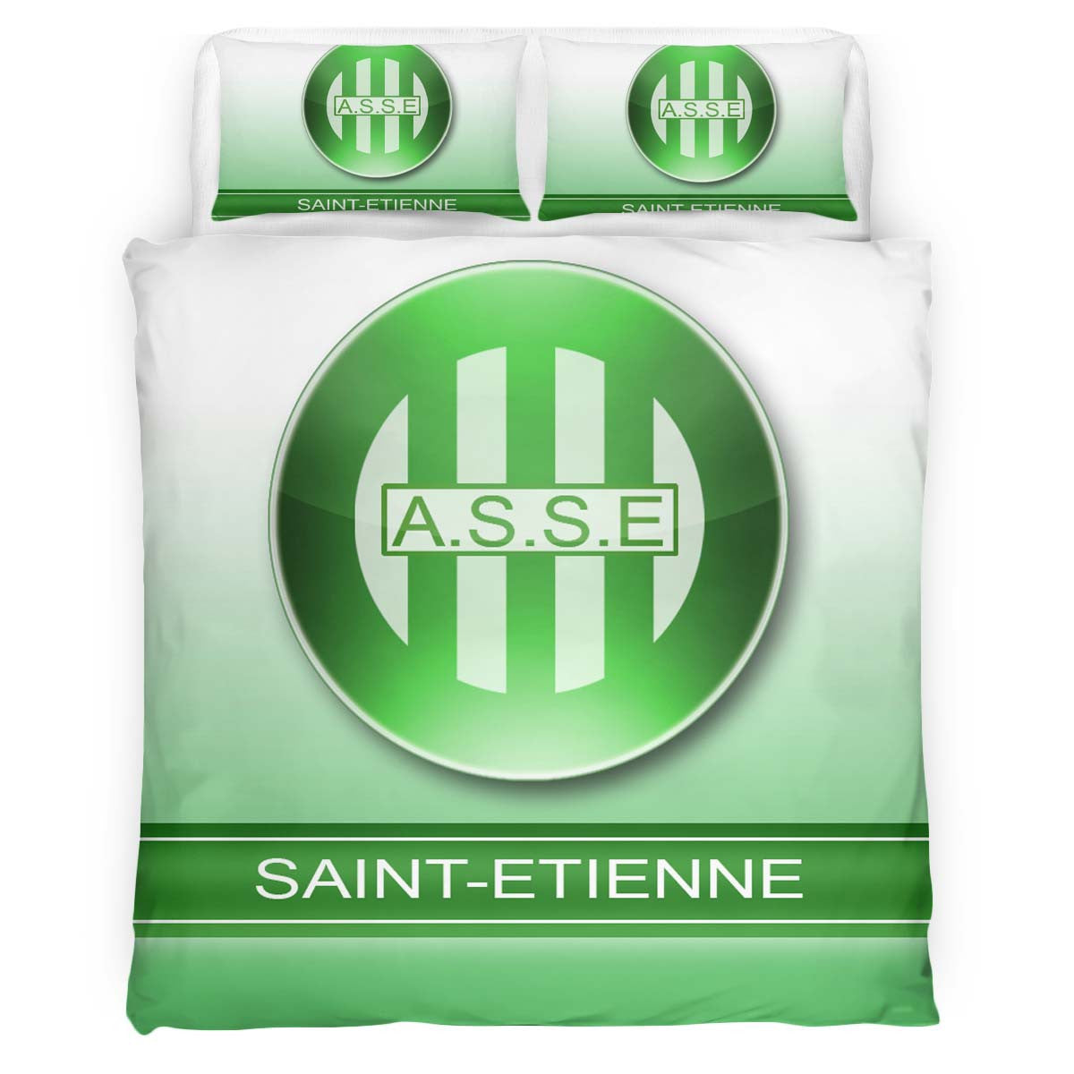 Housse De Couette AS Saint-Etienne French Football Teams 05 Parure de lit Ensemble De Literie