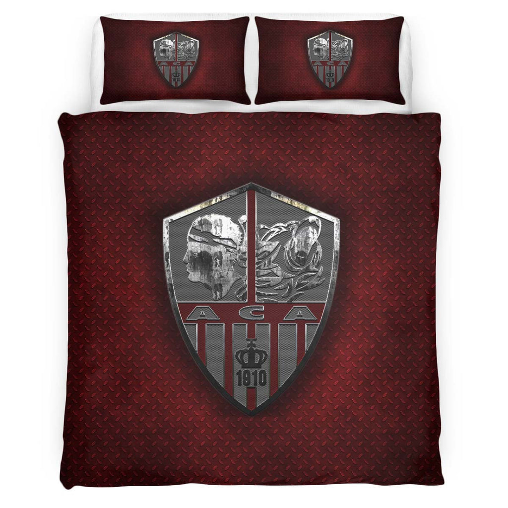 Housse De Couette AC Ajaccio French Football Teams ACA FC 04 Parure de lit Ensemble De Literie