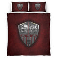 Housse De Couette AC Ajaccio French Football Teams ACA FC 04 Parure de lit Ensemble De Literie