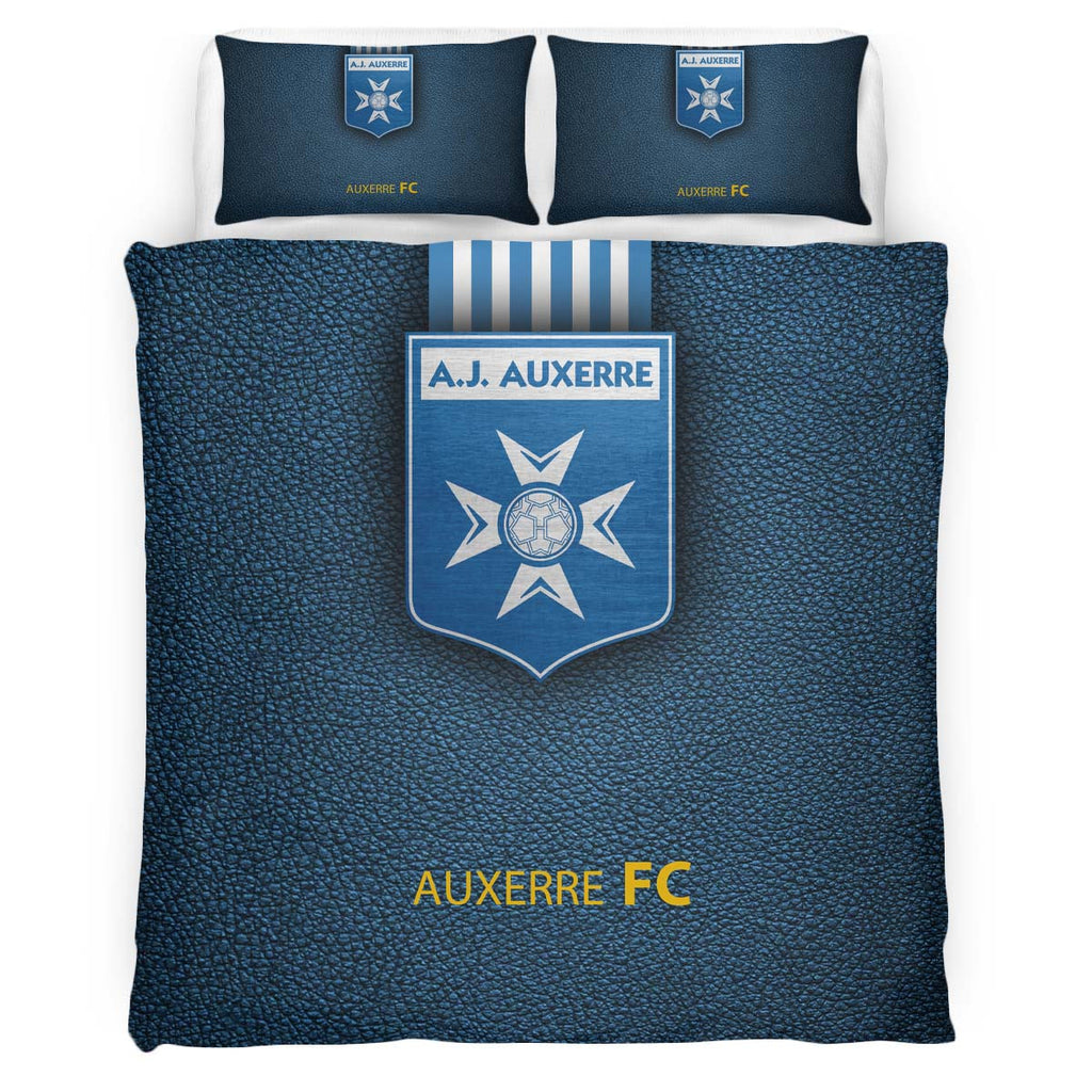 Housse De Couette AJ Auxerre French Football Teams 03 Parure de lit Ensemble De Literie