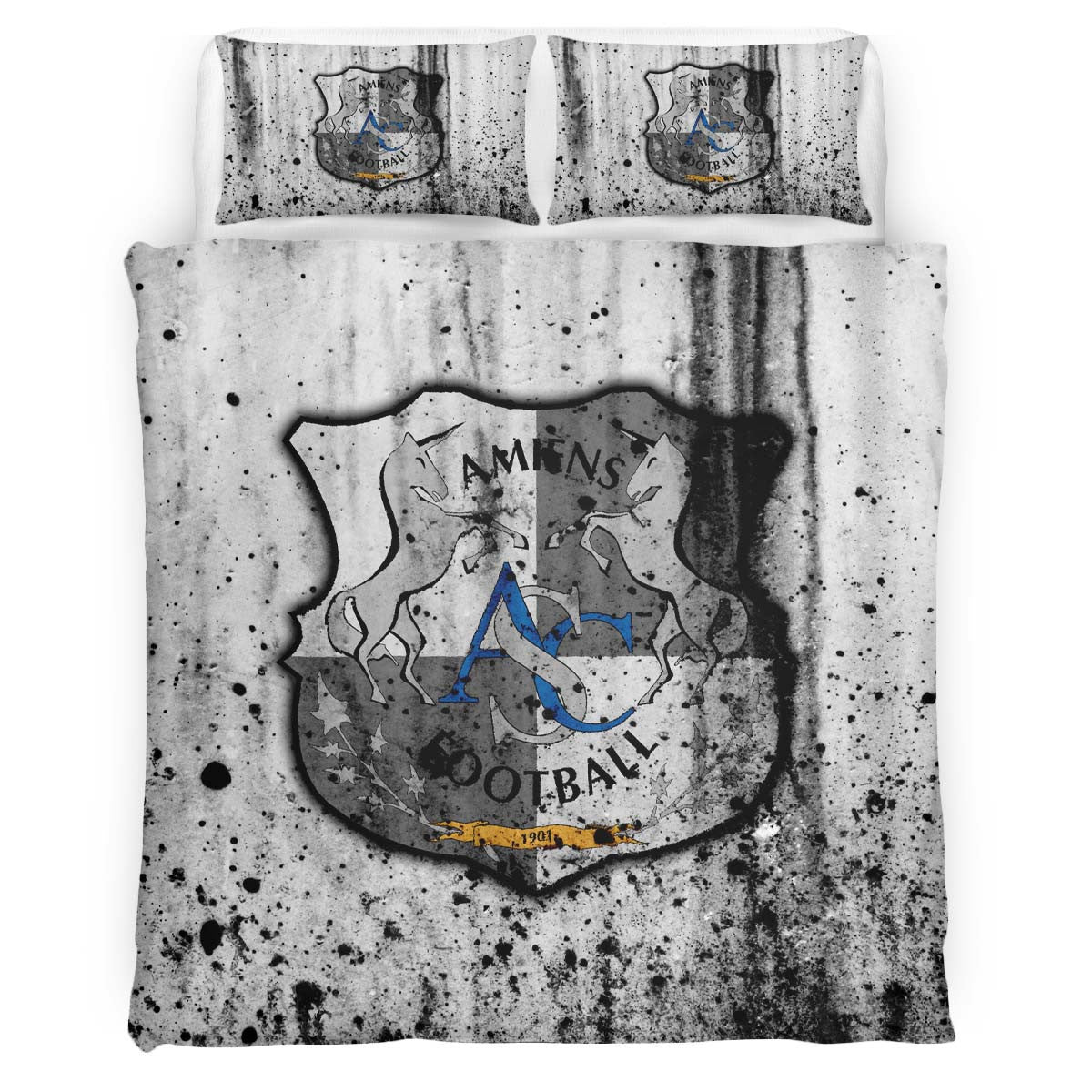 Housse De Couette Amiens SC French Football Teams 08 Parure de lit Ensemble De Literie
