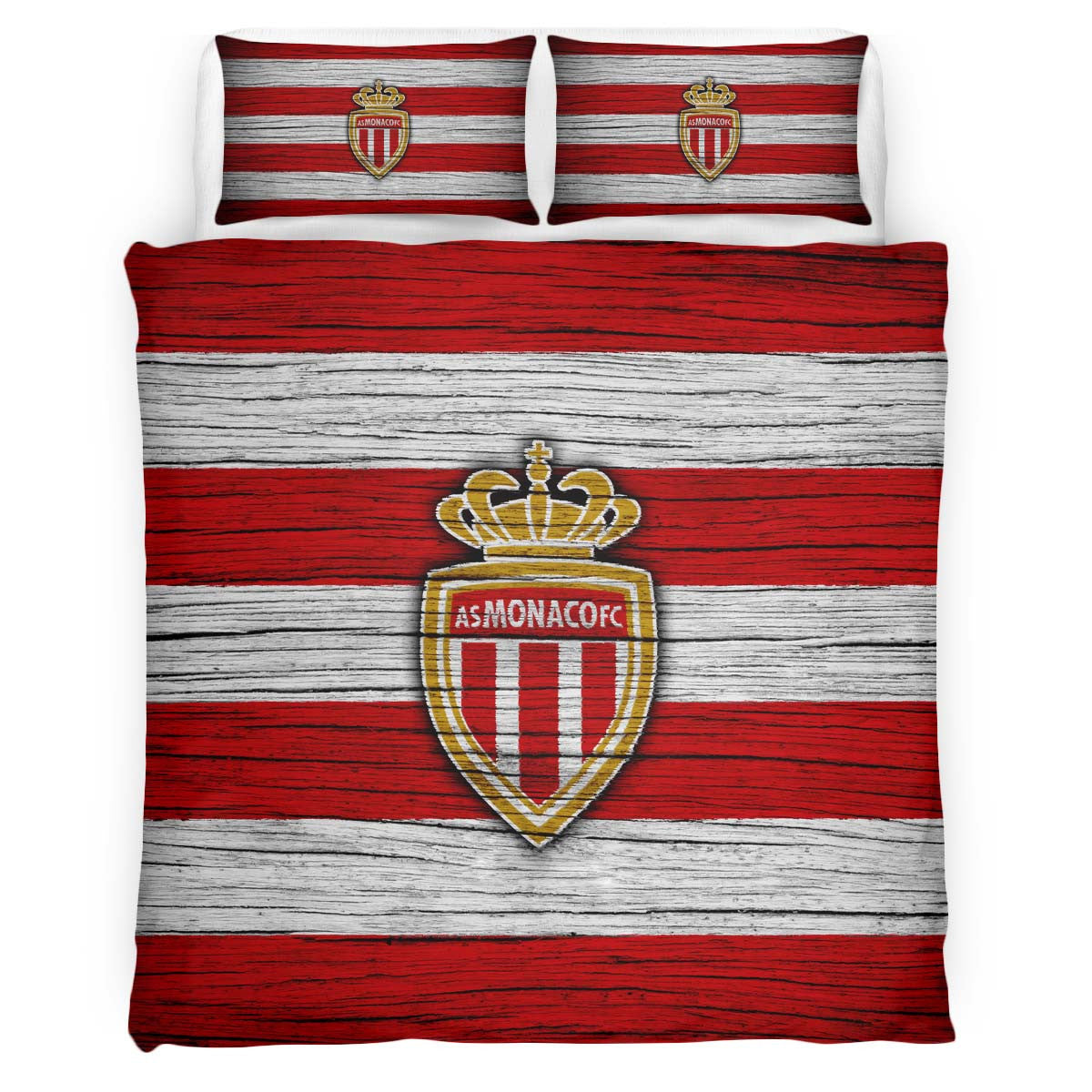 Housse De Couette AS Monaco French Football Teams 06 Parure de lit Ensemble De Literie