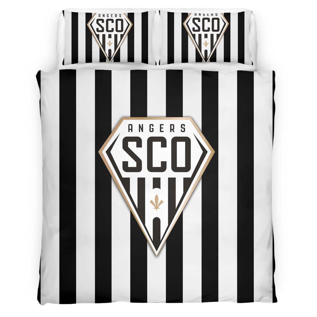 Housse De Couette Angers SCO French Football Teams 16 Parure de lit Ensemble De Literie