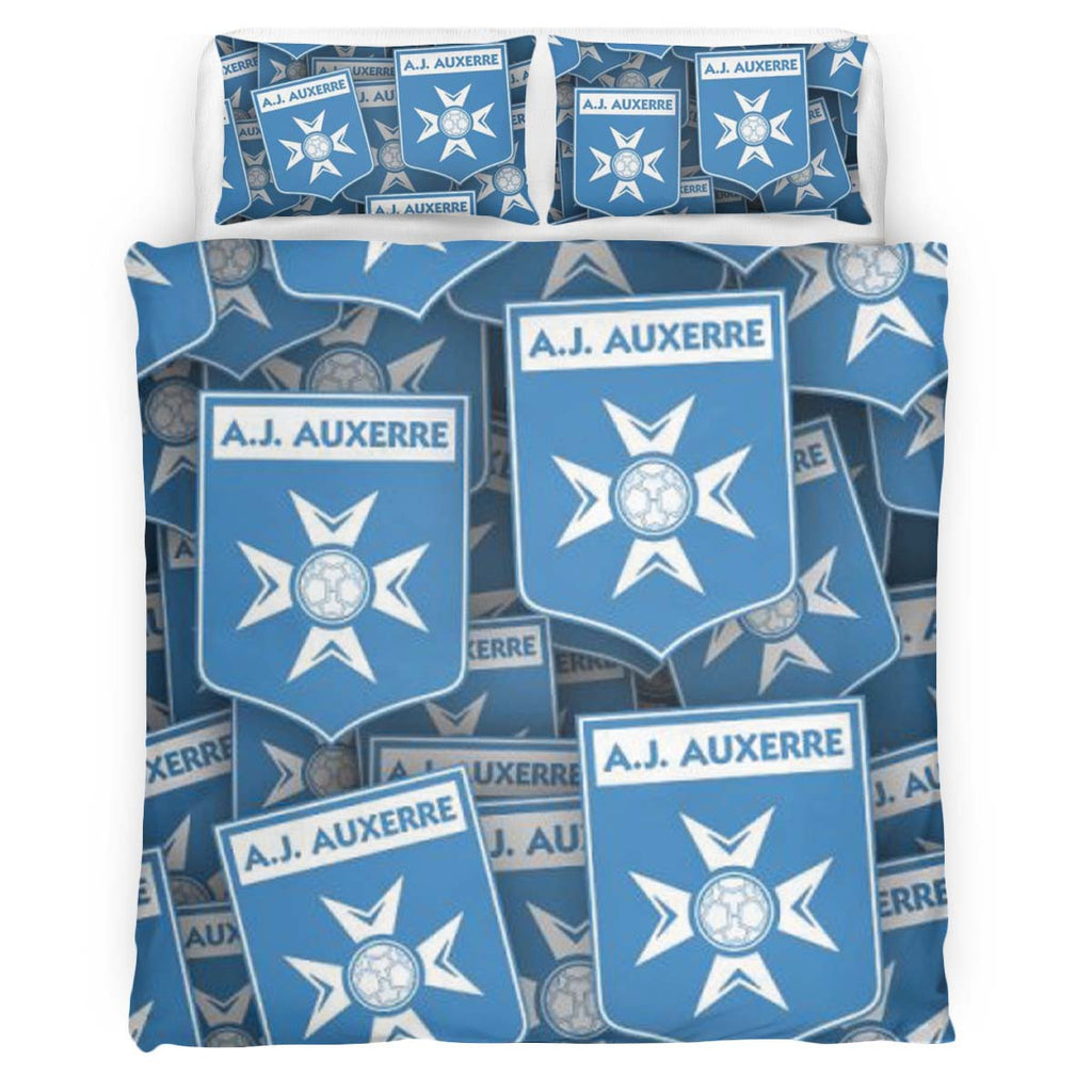 Housse De Couette AJ Auxerre French Football Teams 06 Parure de lit Ensemble De Literie