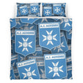 Housse De Couette AJ Auxerre French Football Teams 06 Parure de lit Ensemble De Literie