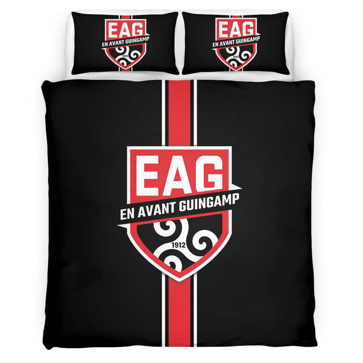 Housse De Couette En Avant de Guingamp French Football Teams EAG 13 Parure de lit Ensemble De Literie