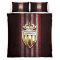 Housse De Couette AS Monaco French Football Teams 17 Parure de lit Ensemble De Literie