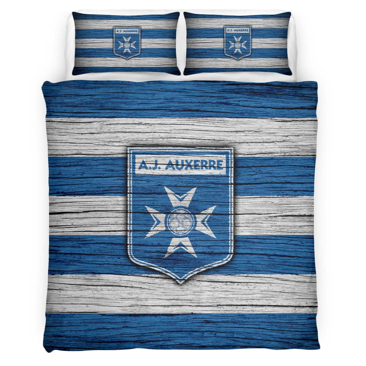 Housse De Couette AJ Auxerre French Football Teams 12 Parure de lit Ensemble De Literie