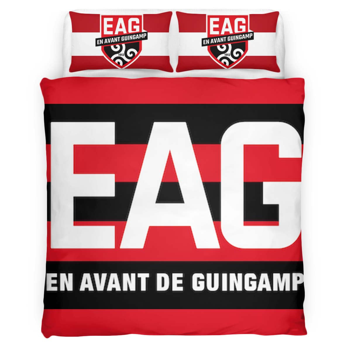 Housse De Couette En Avant de Guingamp French Football Teams EAG 06 Parure de lit Ensemble De Literie