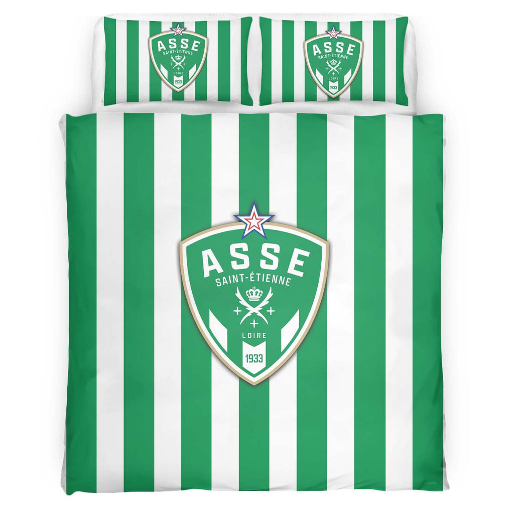 Housse De Couette AS Saint-Etienne French Football Teams 17 Parure de lit Ensemble De Literie