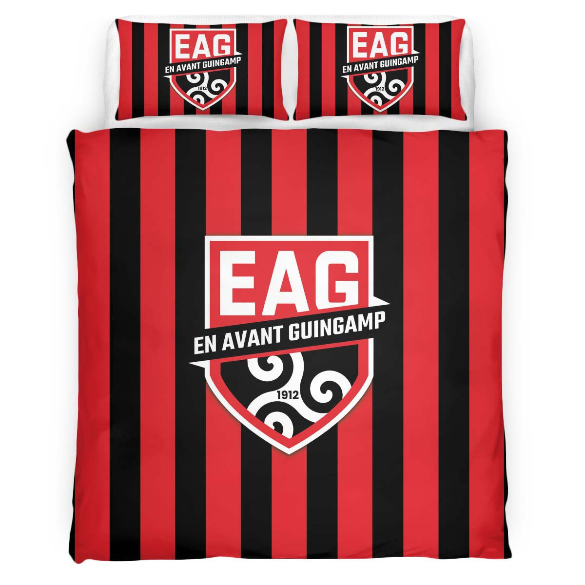 Housse De Couette En Avant de Guingamp French Football Teams EAG 14 Parure de lit Ensemble De Literie