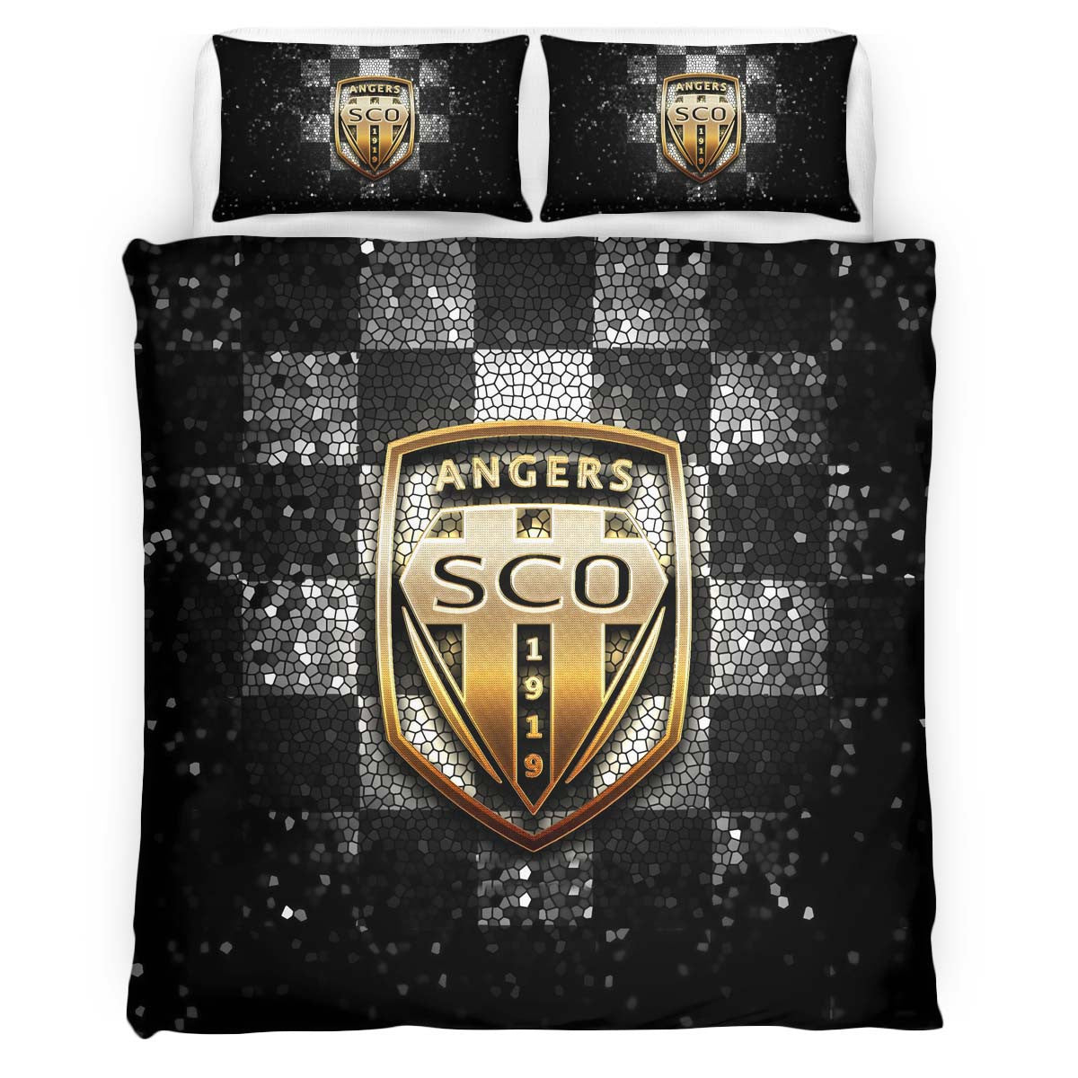 Housse De Couette Angers SCO French Football Teams 05 Parure de lit Ensemble De Literie