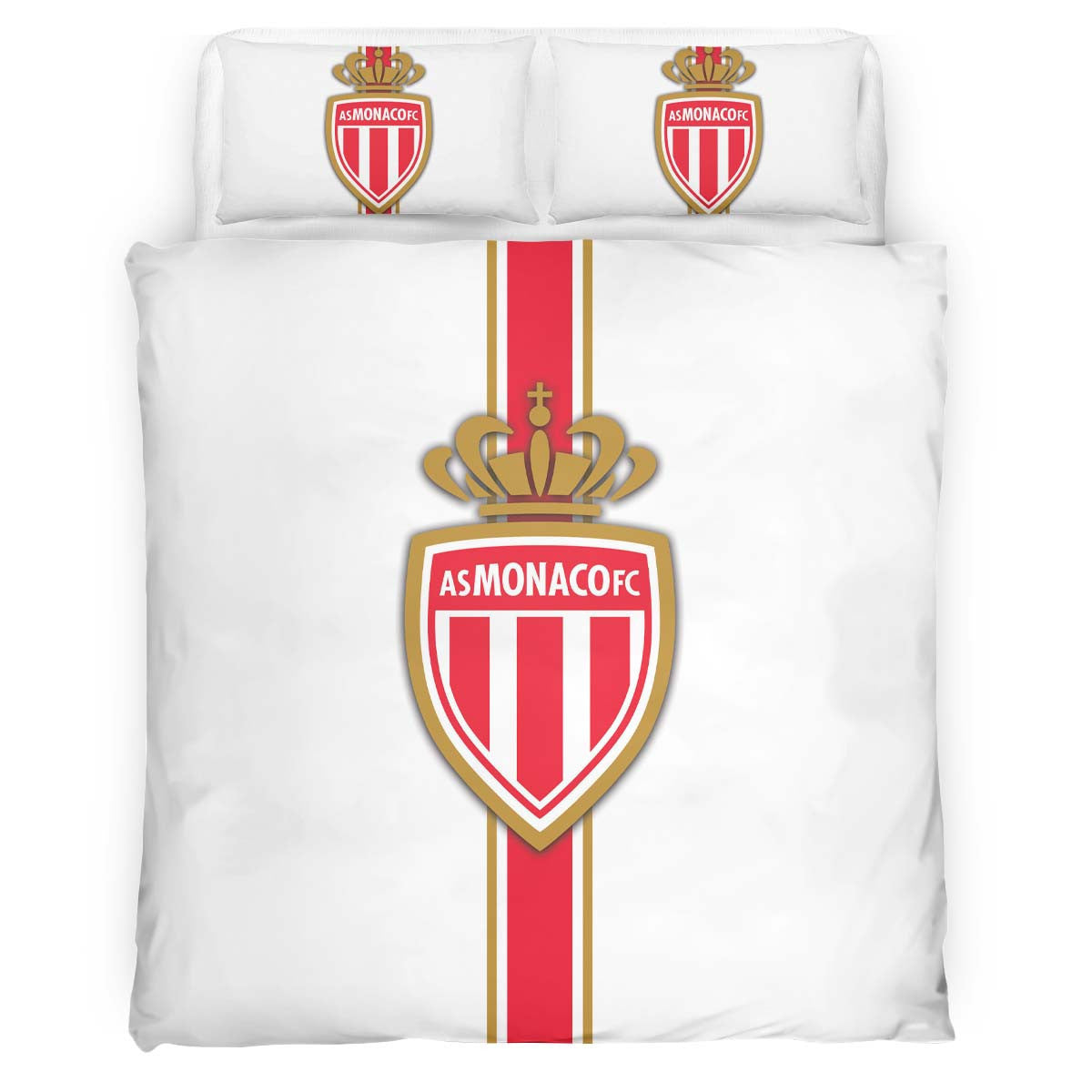 Housse De Couette AS Monaco French Football Teams 22 Parure de lit Ensemble De Literie