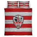 Housse De Couette AC Ajaccio French Football Teams ACA FC 02 Parure de lit Ensemble De Literie
