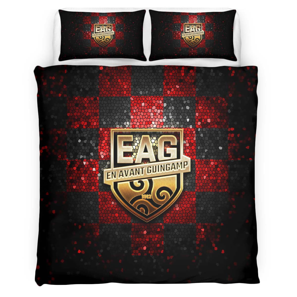 Housse De Couette En Avant de Guingamp French Football Teams EAG 04 Parure de lit Ensemble De Literie