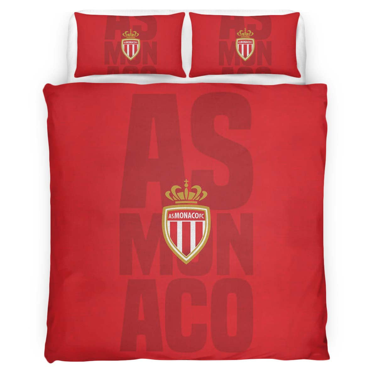 Housse De Couette AS Monaco French Football Teams 13 Parure de lit Ensemble De Literie