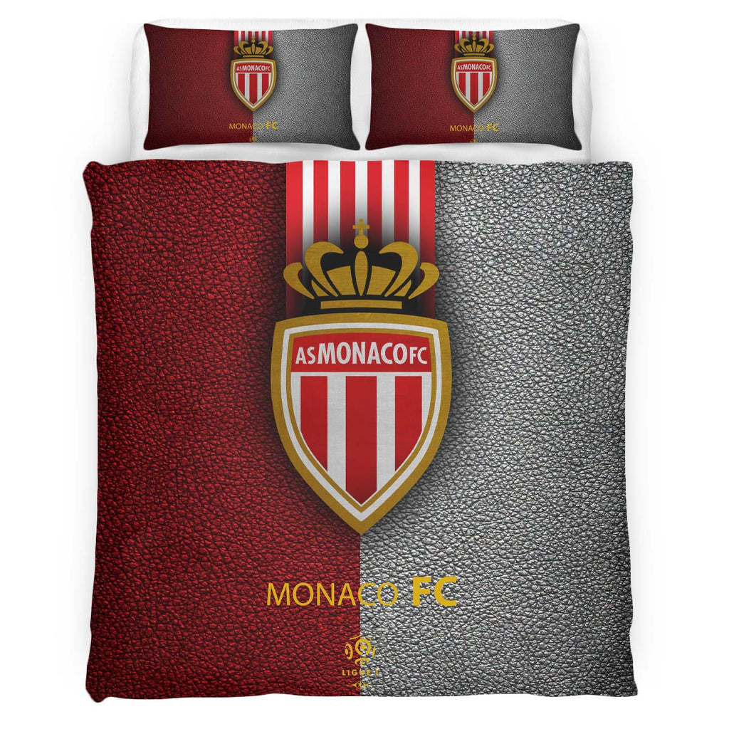 Housse De Couette AS Monaco French Football Teams 03 Parure de lit Ensemble De Literie