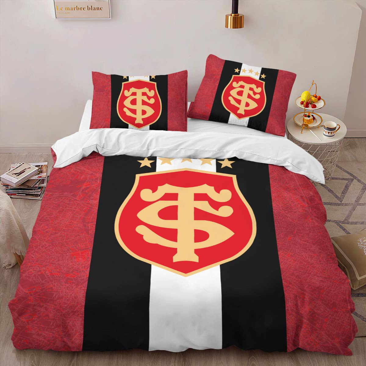 Housse De Couette Stade toulousain Rugby Club 09 Parure de lit Ensemble De Literie