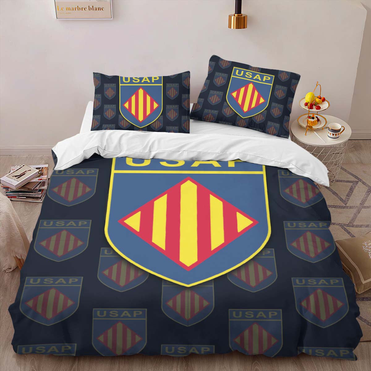 Housse De Couette USA Perpignan Rugby Club 13 Parure de lit Ensemble De Literie