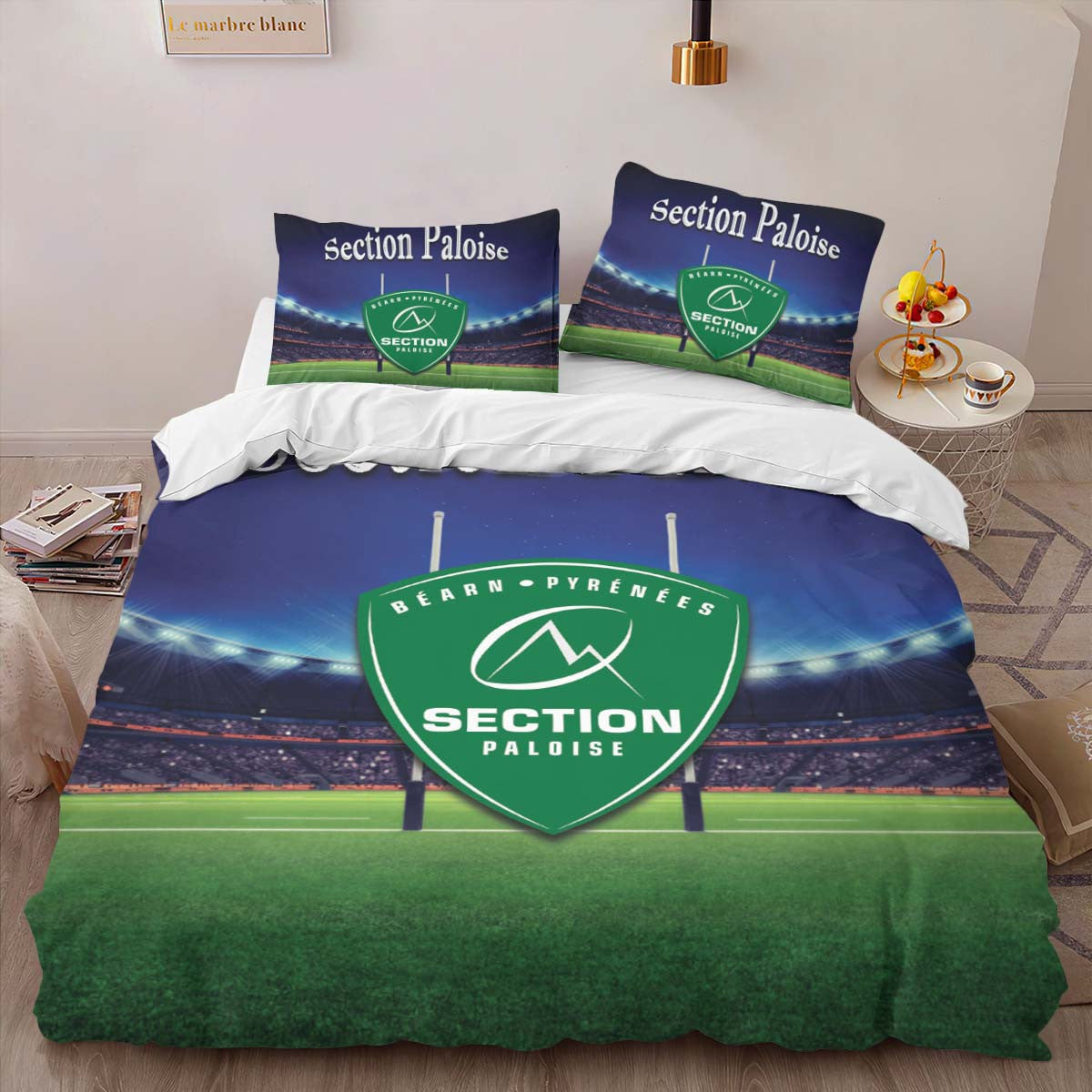 Housse De Couette Section Paloise Rugby Club 17 Parure de lit Ensemble De Literie