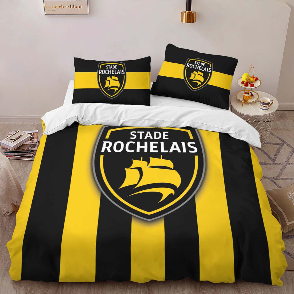 Housse De Couette Stade Rochelais Rugby Club 23 Parure de lit Ensemble De Literie