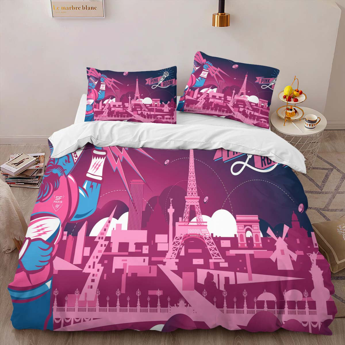 Housse De Couette Stade Francais Paris Rugby Club 20 Parure de lit Ensemble De Literie