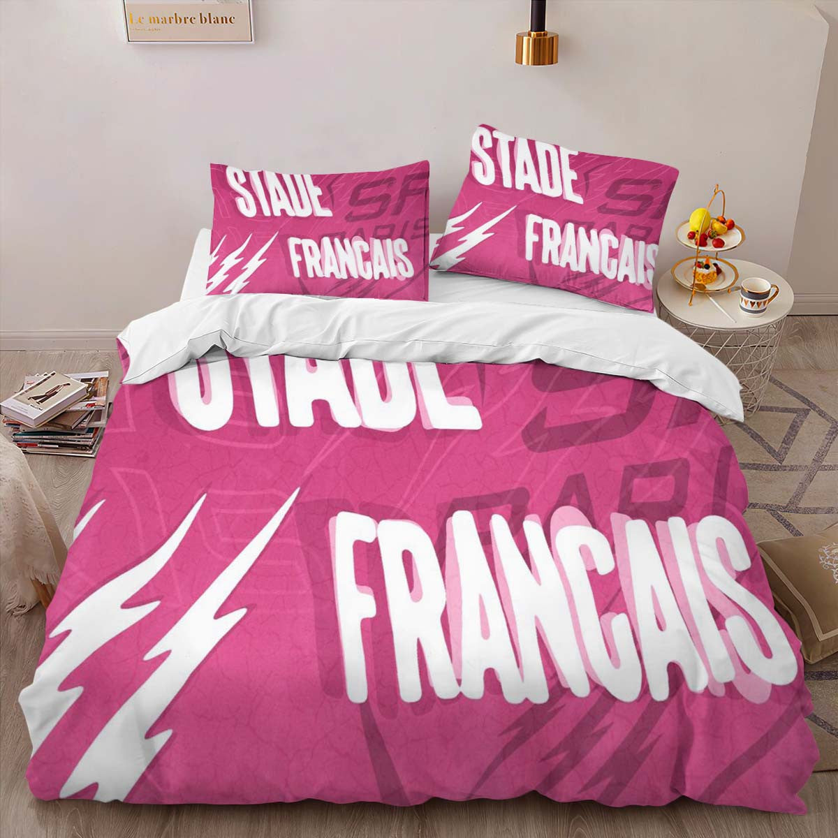 Housse De Couette Stade Francais Paris Rugby Club 01 Parure de lit Ensemble De Literie