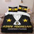 Housse De Couette Stade Rochelais Rugby Club 19 Parure de lit Ensemble De Literie