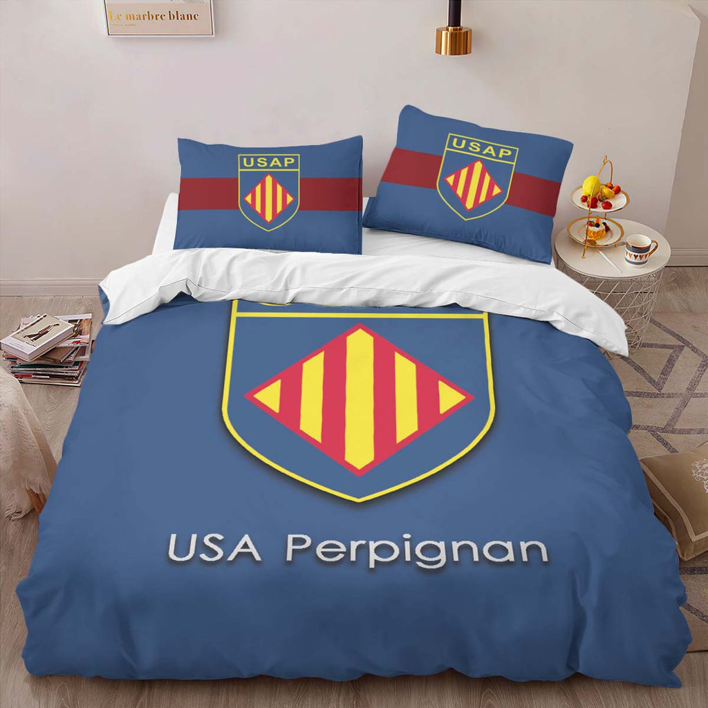 Housse De Couette USA Perpignan Rugby Club 07 Parure de lit Ensemble De Literie