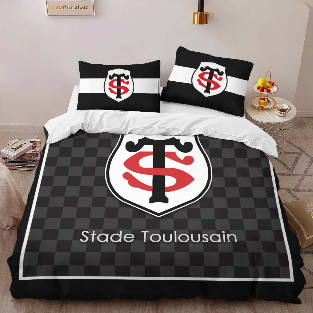 Housse De Couette Stade toulousain Rugby Club 20 Parure de lit Ensemble De Literie