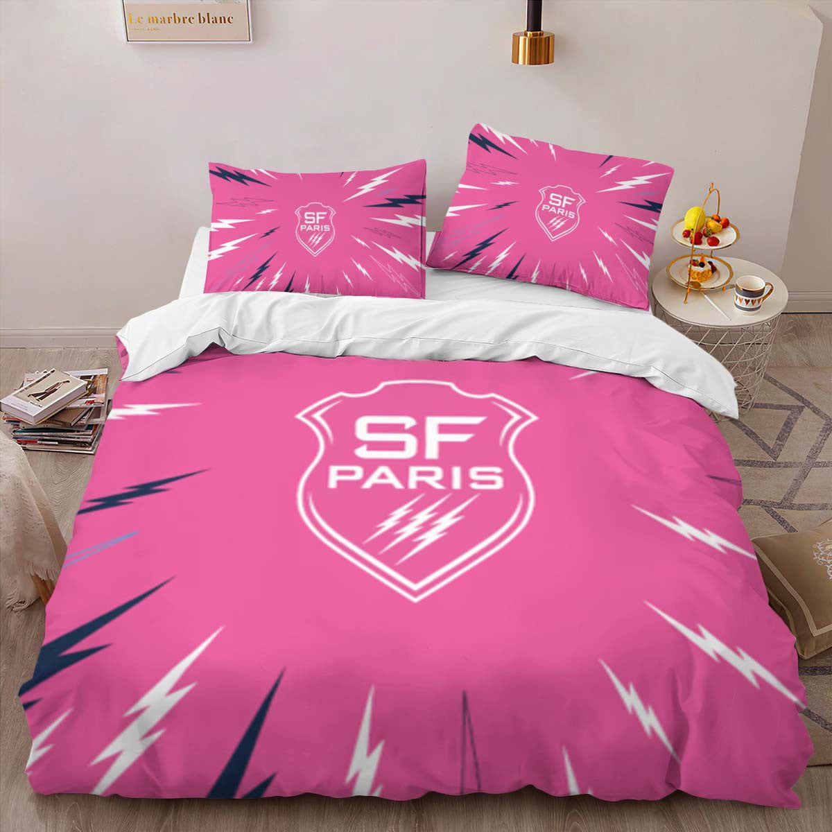 Housse De Couette Stade Francais Paris Rugby Club 09 Parure de lit Ensemble De Literie