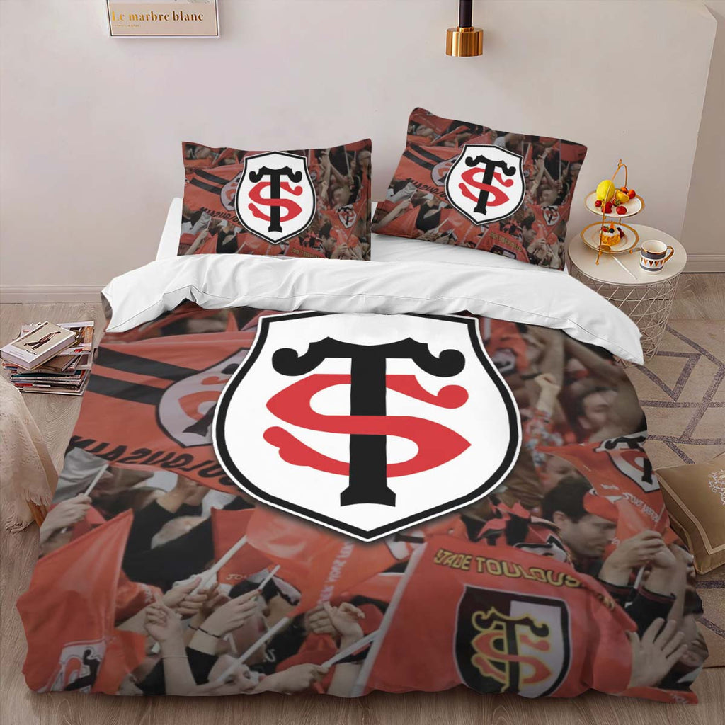 Housse De Couette Stade toulousain Rugby Club 18 Parure de lit Ensemble De Literie