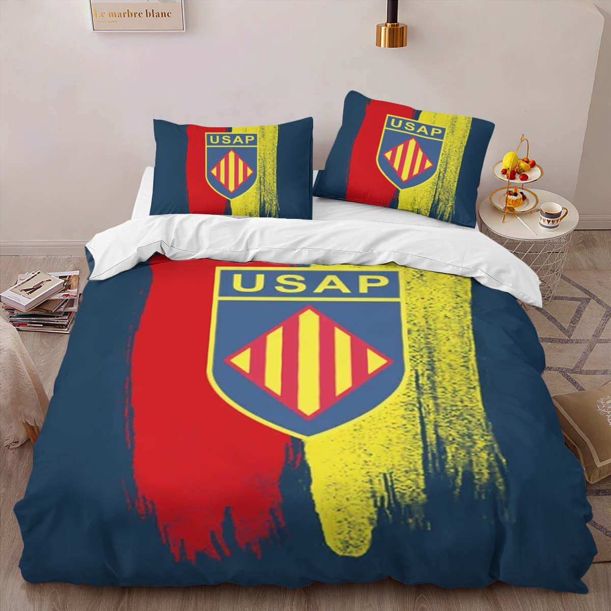 Housse De Couette USA Perpignan Rugby Club 02 Parure de lit Ensemble De Literie