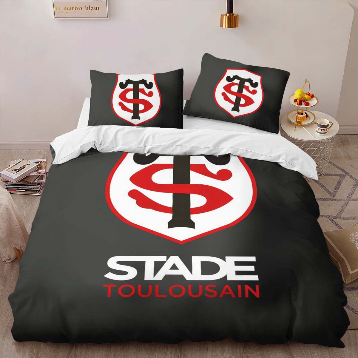 Housse De Couette Stade toulousain Rugby Club 06 Parure de lit Ensemble De Literie