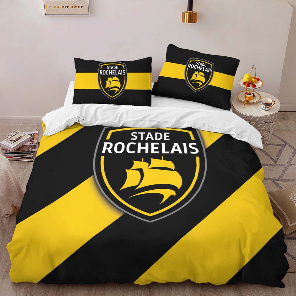 Housse De Couette Stade Rochelais Rugby Club 25 Parure de lit Ensemble De Literie