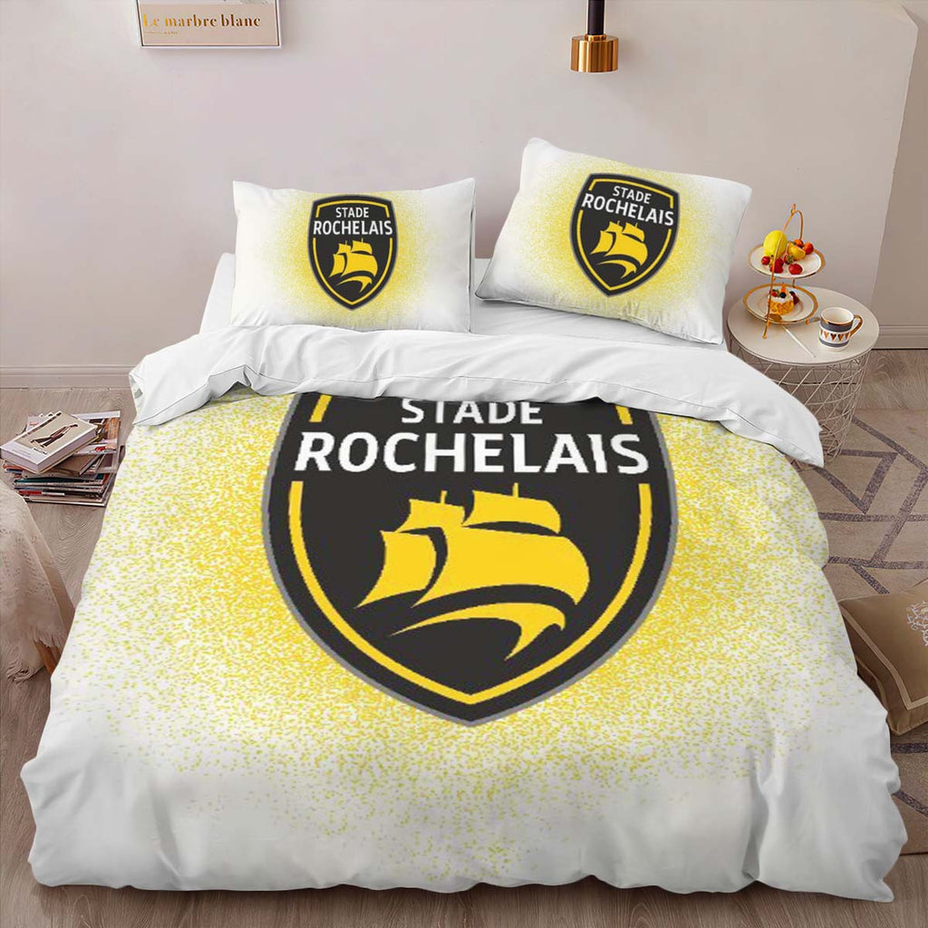 Housse De Couette Stade Rochelais Rugby Club 02 Parure de lit Ensemble De Literie