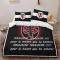 Housse De Couette Stade toulousain Rugby Club 08 Parure de lit Ensemble De Literie