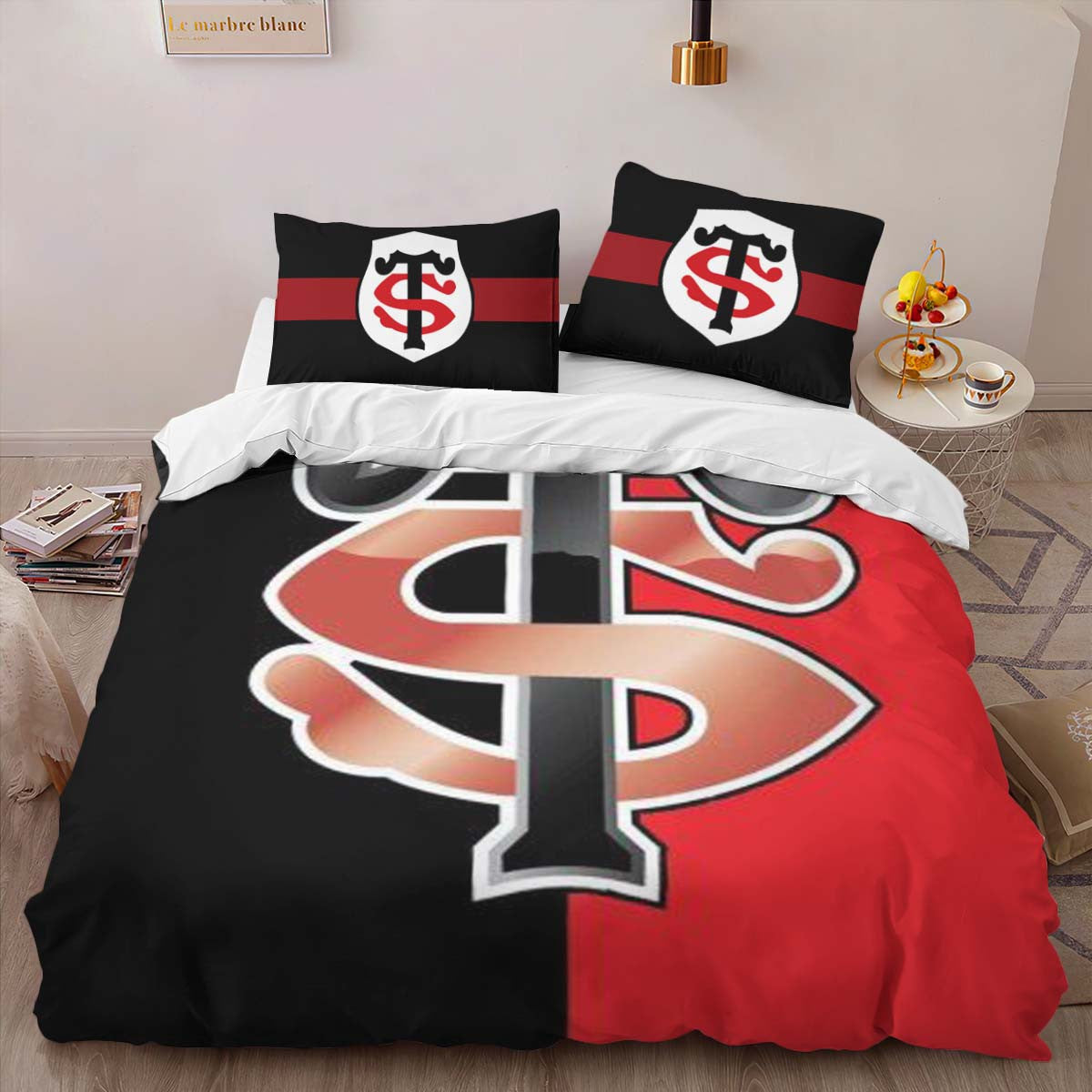 Housse De Couette Stade toulousain Rugby Club 10 Parure de lit Ensemble De Literie