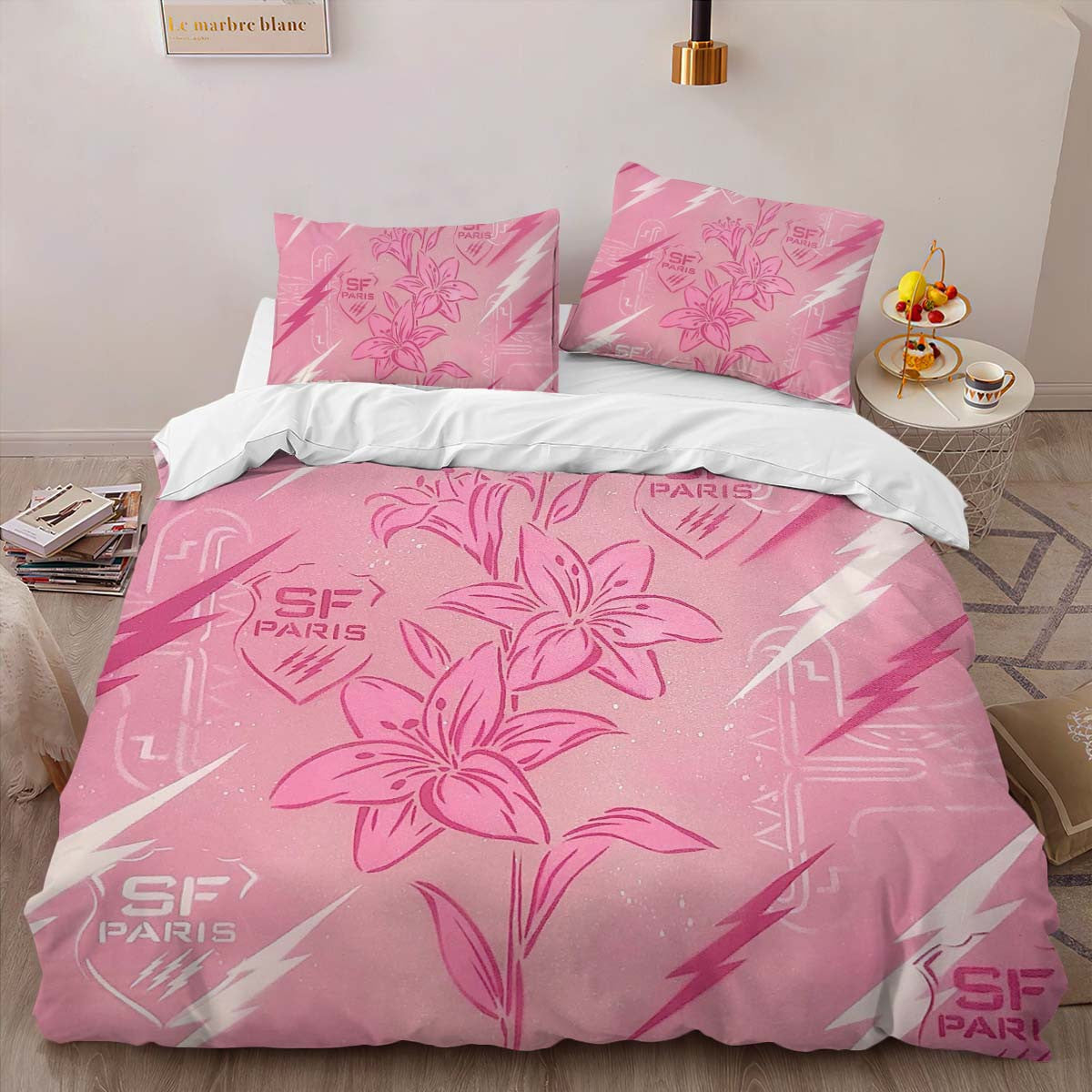 Housse De Couette Stade Francais Paris Rugby Club 16 Parure de lit Ensemble De Literie