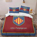 Housse De Couette USA Perpignan Rugby Club 06 Parure de lit Ensemble De Literie