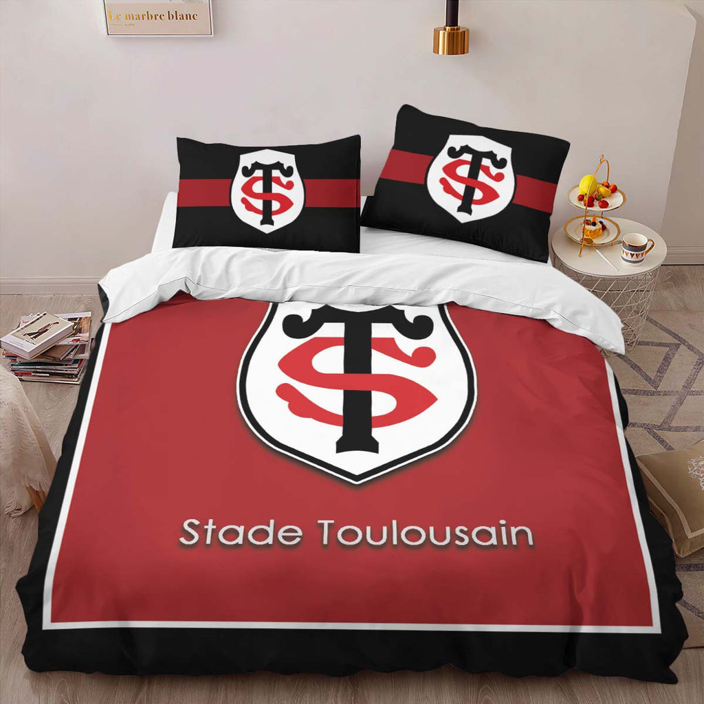 Housse De Couette Stade toulousain Rugby Club 17 Parure de lit Ensemble De Literie