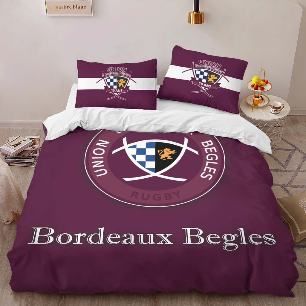 Housse De Couette Bordeaux Begles Rugby Club 03 Parure de lit Ensemble De Literie