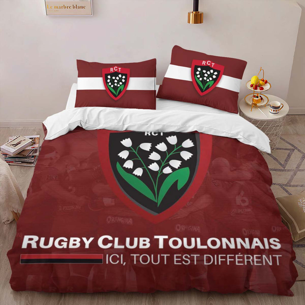 Housse De Couette RCT Toulonnais Rugby Club 11 Parure de lit Ensemble De Literie