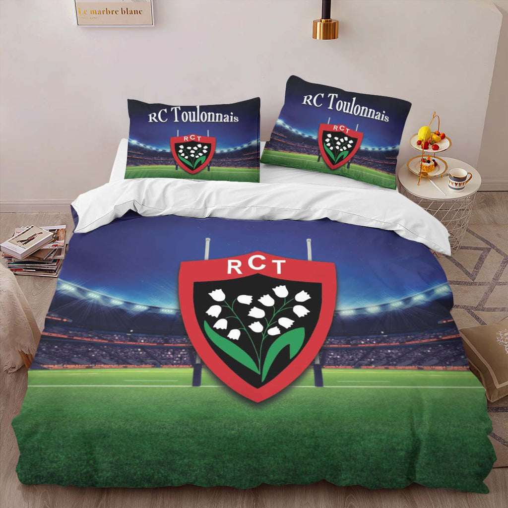 Housse De Couette RCT Toulonnais Rugby Club 22 Parure de lit Ensemble De Literie