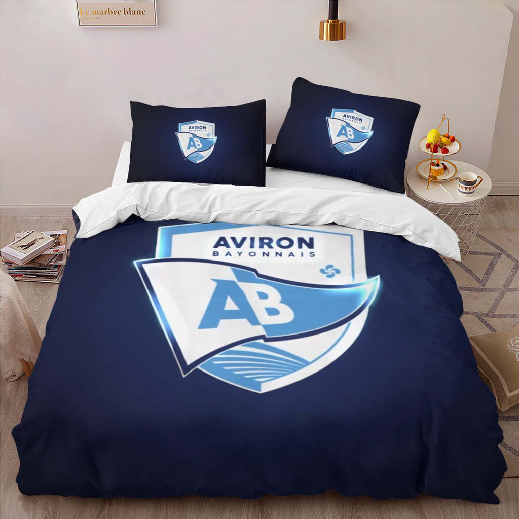 Housse De Couette Aviron Bayonnais Rugby Club 03 Parure de lit Ensemble De Literie