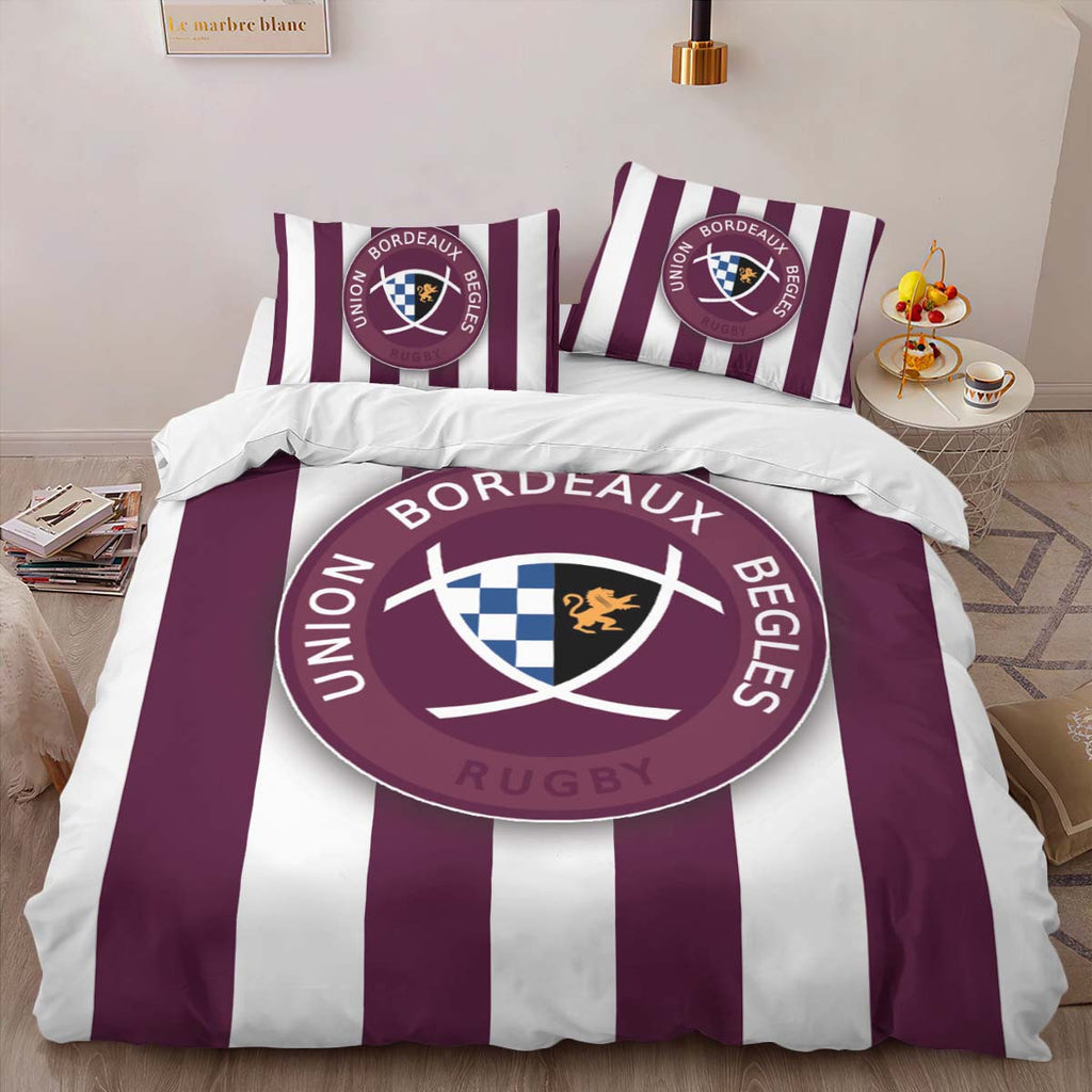 Housse De Couette Bordeaux Begles Rugby Club 06 Parure de lit Ensemble De Literie
