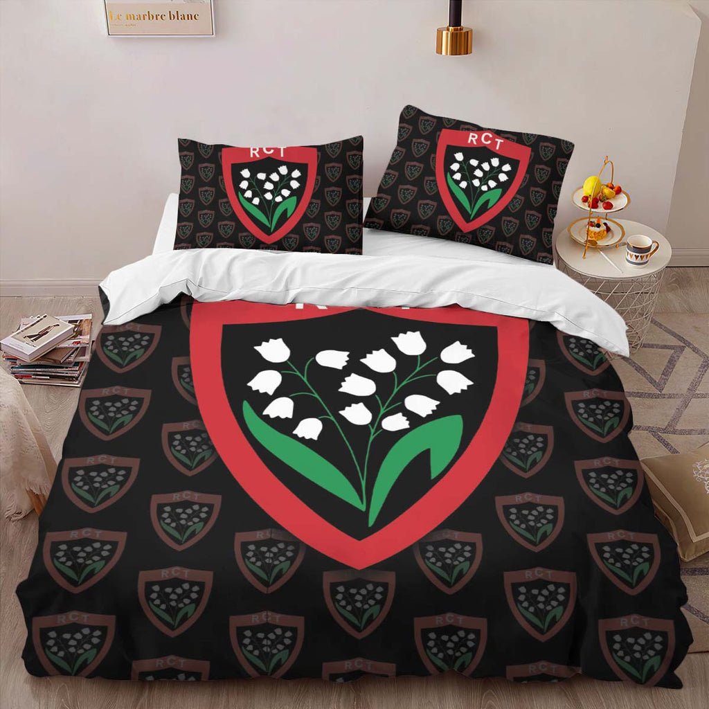 Housse De Couette RCT Toulonnais Rugby Club 21 Parure de lit Ensemble De Literie