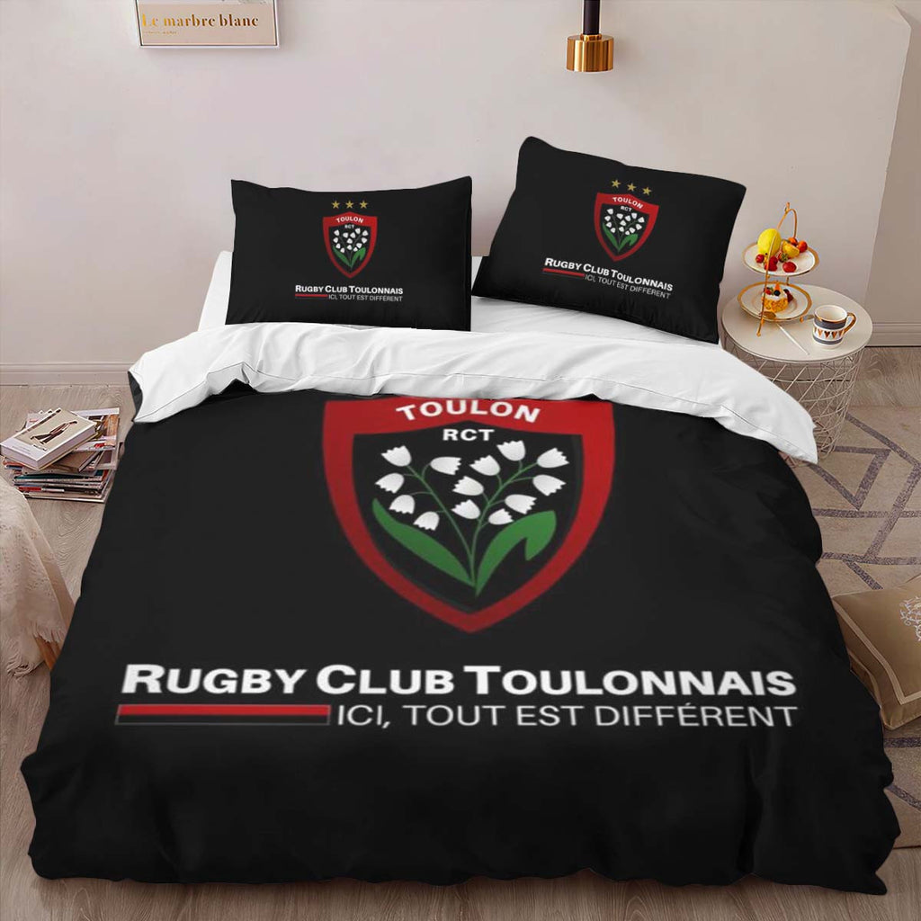 Housse De Couette RCT Toulonnais Rugby Club 06 Parure de lit Ensemble De Literie