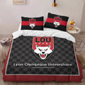 Housse De Couette Lou Lyon Olympique Universitaire Rugby Club 12 Parure de lit Ensemble De Literie